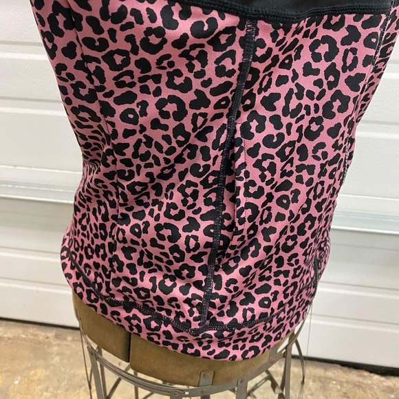 Women’s Nike Pink Black Leopard Full Zip Cardigan Hoodie Small - Picture 3 of 8